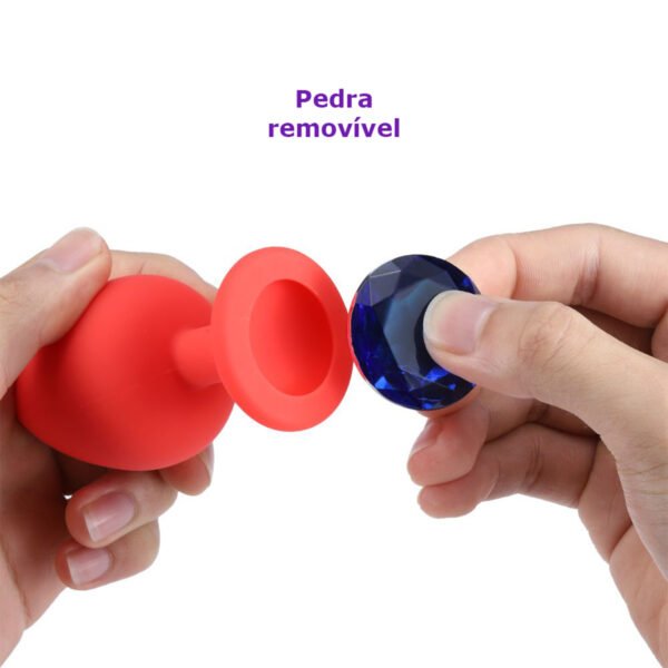 Plug Anal Almandine de Silicone - Tamanho M - Imagem 4